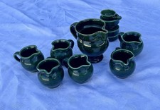 Scheurich Keramik Set 11-tlg. | Waldgrün | West German Pottery | WGP