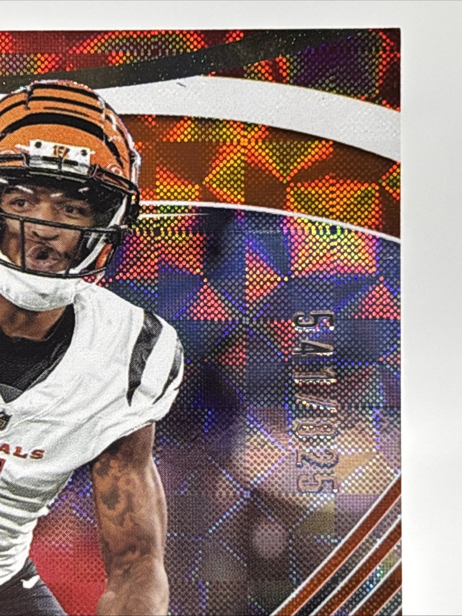 2025 Panini Absolute Ja'Marr Chase #74 Orange Mosaic /825 SP Color