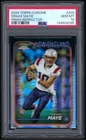 Drake Maye Rookie Prism Refractor PSA 10 GEM MINT 2024 Topps Chrome #203 SP RC