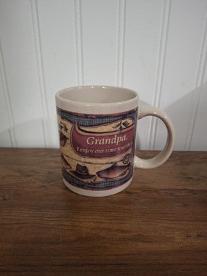 Vintage Grandpa Coffee Mug I Enjoy Our Time Together Fishing Ducks