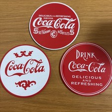 coca cola coaster set 3pc