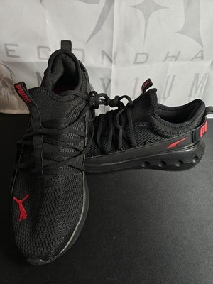 Puma Men's 10 Softride Carson Fresh Black Lace Up Sneakers New Without Box