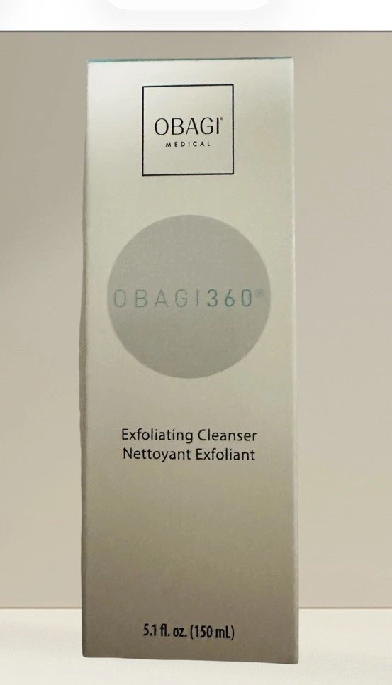 New Obagi 360 Exfoliating Cleanser Smooth Radiant Complexion 5.1 fl oz