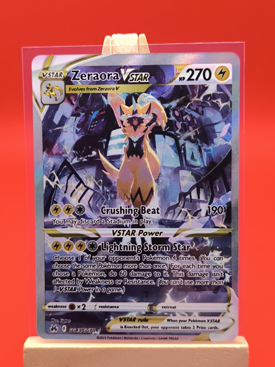 Zeraora VSTAR GG43/GG70 Crown Zenith Alternate Art Ultra Rare