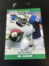1990 Pro Set #245 Keith Byars Football Card Eagles