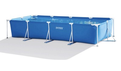 Intex 14ft x 33in Above Ground Backyard Swimming Pool with Filter (Open Box)