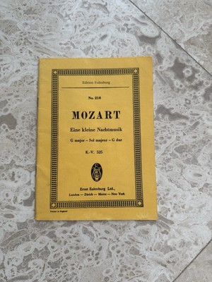 Sheet Music Eulenberg Minature Books Mozart Beethoven Tschaikowsky 219