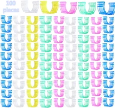 100 Pcs Plastic Sewing Bobbin Clips Thread Holder 5 Colors