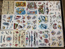 VTG Lot Of 80s-90s TATTOO Flash Prints Traditional, California Mixed Artist 12