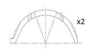 Distanzscheibe, Kurbelwelle Fai Autoparts BT3009-STD FüR OE 0118.F3 - 0118.G3
