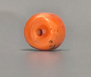 Real Nice Tibet 18th Century Old Antique Noble Buddhist Red Coral Bead Amulet