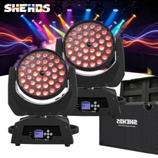 2PCS 36x18W Wash Zoom RGBWA UV Moving Head Light LED Disco Party W/Flightcase