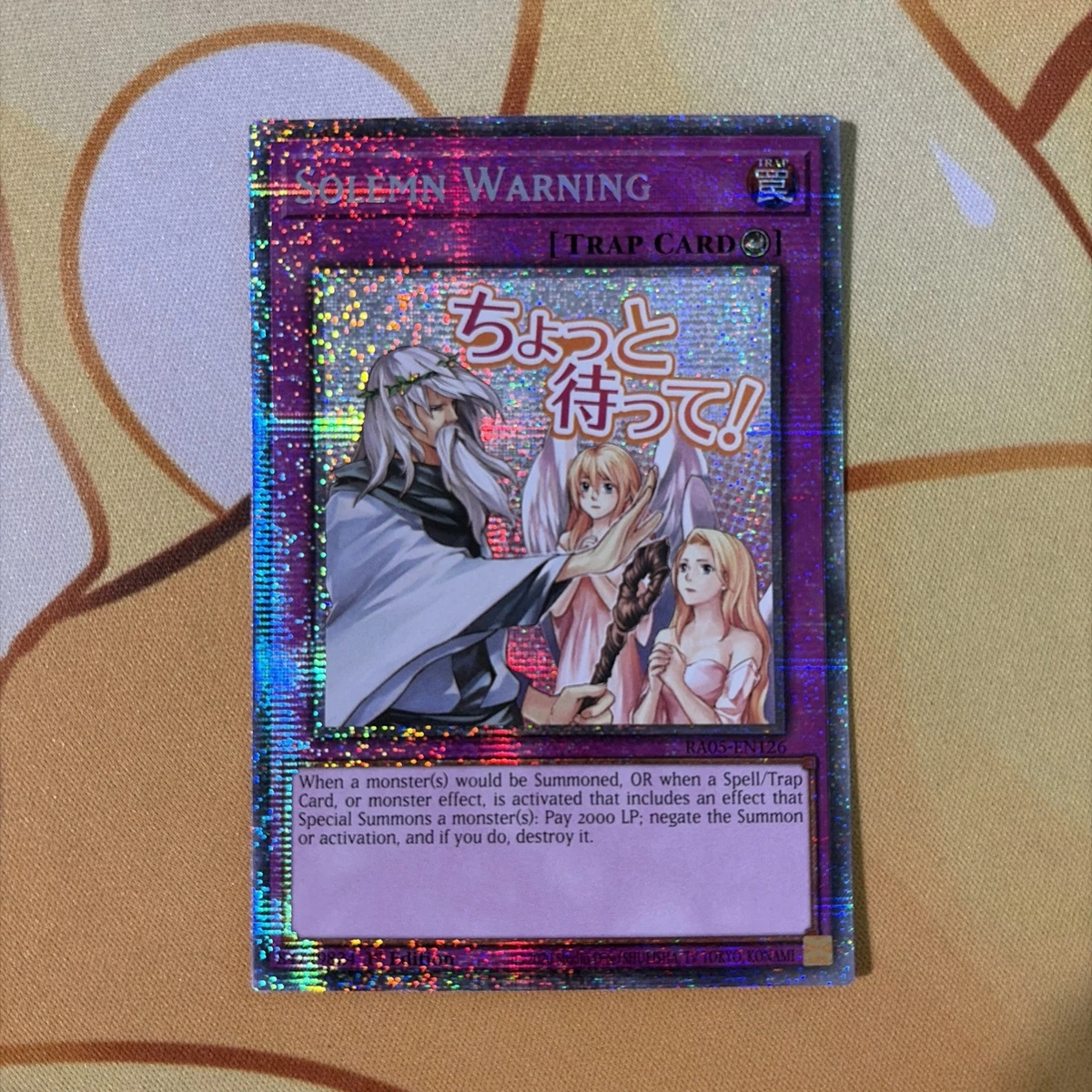 Yu-Gi-Oh! TCG Solemn Warning Individual Collectible Card Game