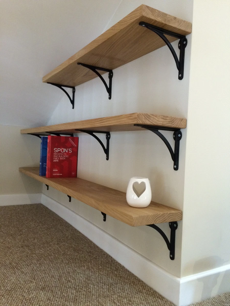 Teak Wood Floating Shelf, 18 Floating Shelf