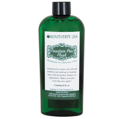 Monteverde USA Fountain Pen Ink Cleaning Flush - 8oz Bottle, MV15610