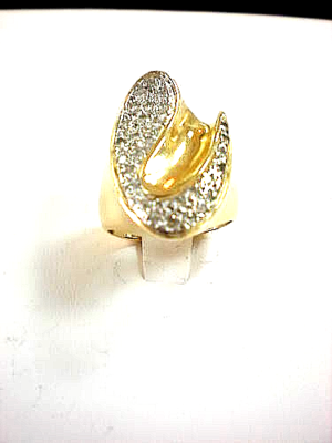 『GANG×gal RING SV』 LADIES 14KYG DIAMOND 0.75CTW SWIRL RING, 12.8GR(XPV30-03) | eBay