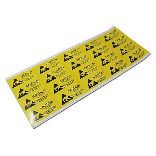 Caution Labels Antistat 25*55mm Anti-static Warning Stickers 200PCS