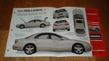 1999 Mazda Millenia S Spec Sheet Brochure Photo Info Pamphlet 93-99