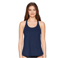 NEW NWT TYR Women's Solid Taylor Tank Swimming Top, Navy Blue, X-Small XS Shirt