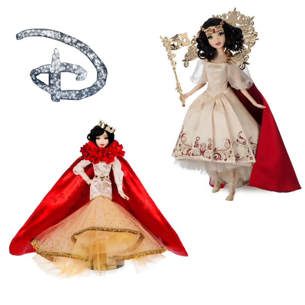 Lot 2 Poupées Blanche-Neige Disney : Figurines Articulées Masquerade & Designer