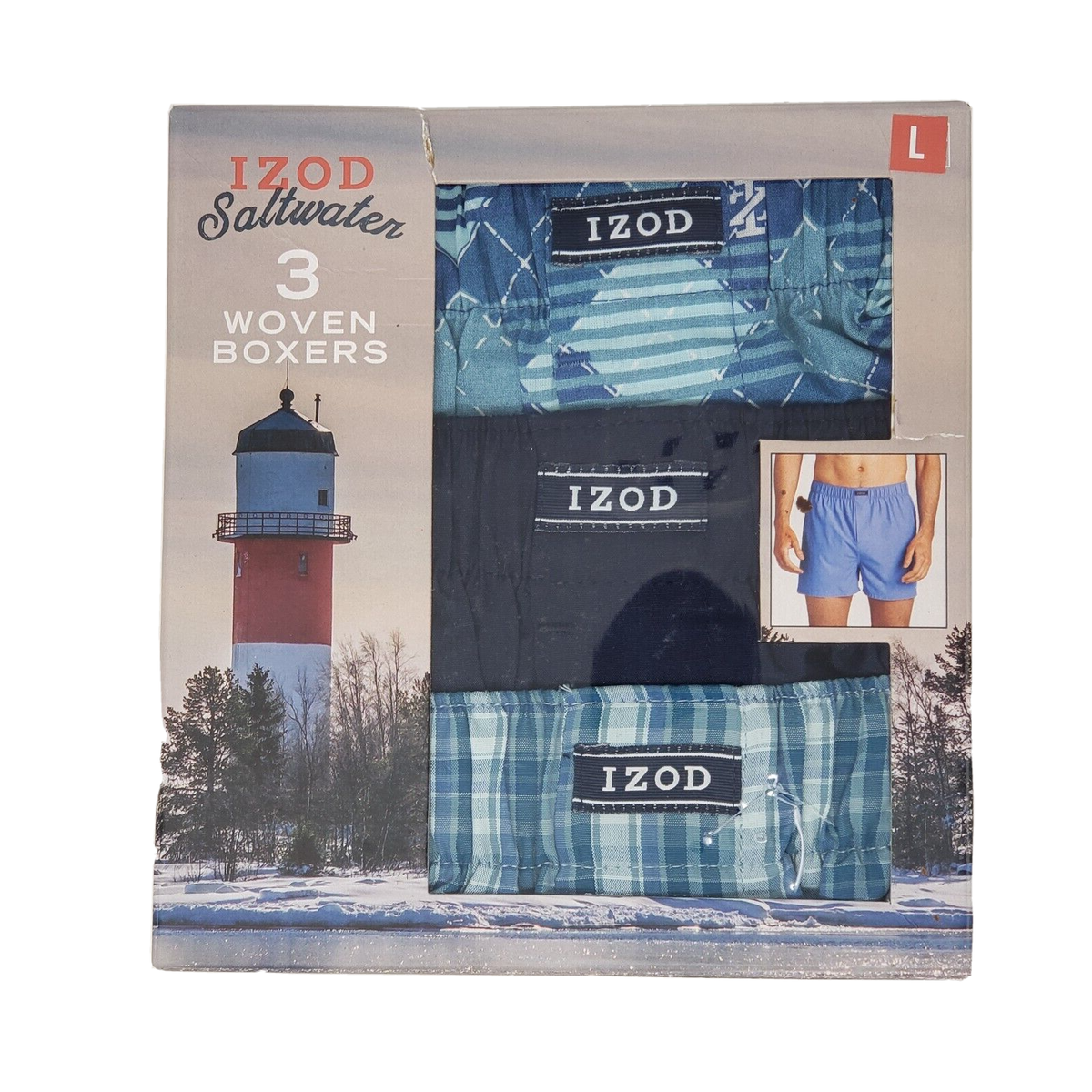 Izod 3-Pack Men's Woven Boxers