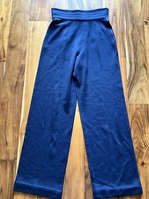 80s Navy Knit Montana Claude Montana Slacks Size S M