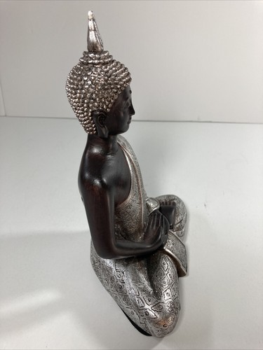 Budda Figurine Decorative Statue Seated Diety Hindu Yoga Man Namaste - Picture 5 of 6