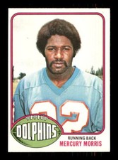 1976 Football Topps Mercury Morris Miami Dolphins #315