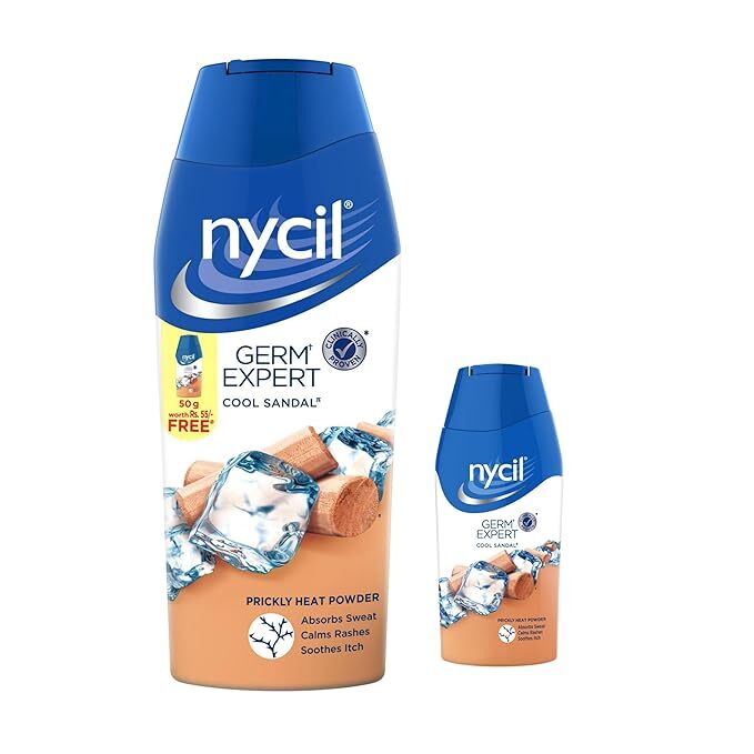 X Nycil Germ Expert Cool Sandal Prickly Powder 150g 50g Free