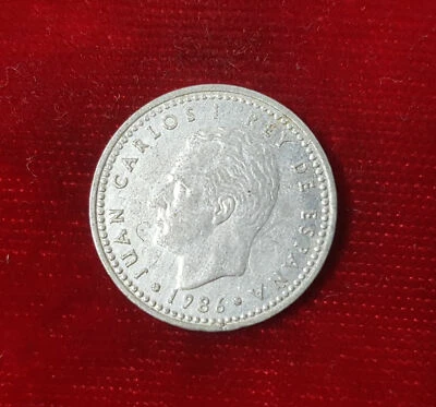 1 PTAS Pesetas Spain Spanien Peseten ESPANA 1986 Juan Carlos Münze Coin - Bild 1 von 2