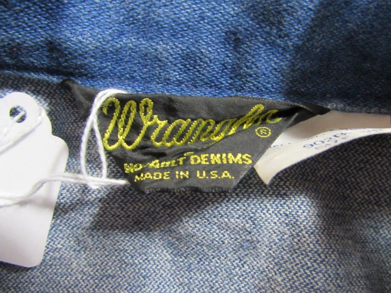 Vtg 70s Boys Wrangler Faded Denim Trucker Jacket Size 14 4 Pocket USA Made