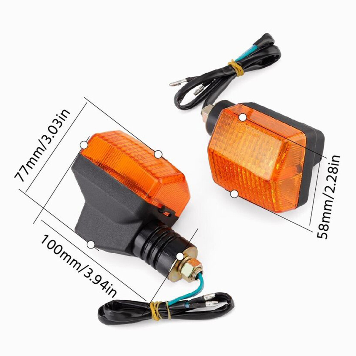 2 X Rear Turn Signal Lights For Honda Transalp 600 XL600V XL 600 V