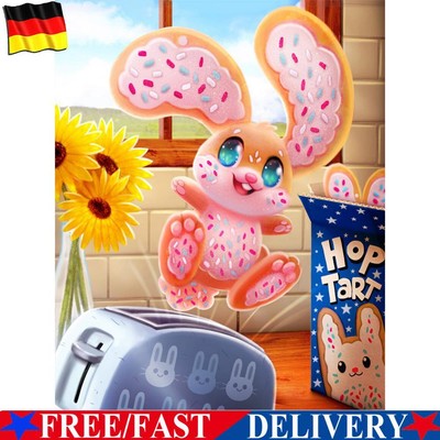 Cartoon Biscuit Bunny 5D DIY Diamond Drawing Kits Full Round Drill Art (A6179)