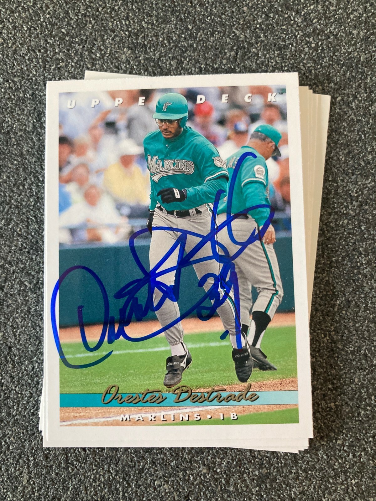 Miami Florida Marlins Orestes Destrade signed 1993 Topps card eBay