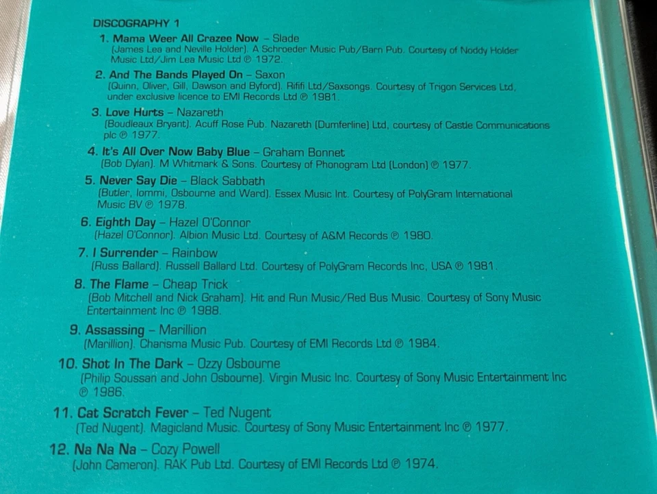 Various The Rock Collection "Rock Solid" Time Life TL 527/20 2 CDs 1991 sehr gut - Bild 2 von 4