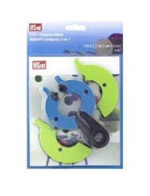 NEW - PRYM 2 IN 1 Pom Pom MAKER 3 Inch & 3.5 Inch With Instruction Booklet