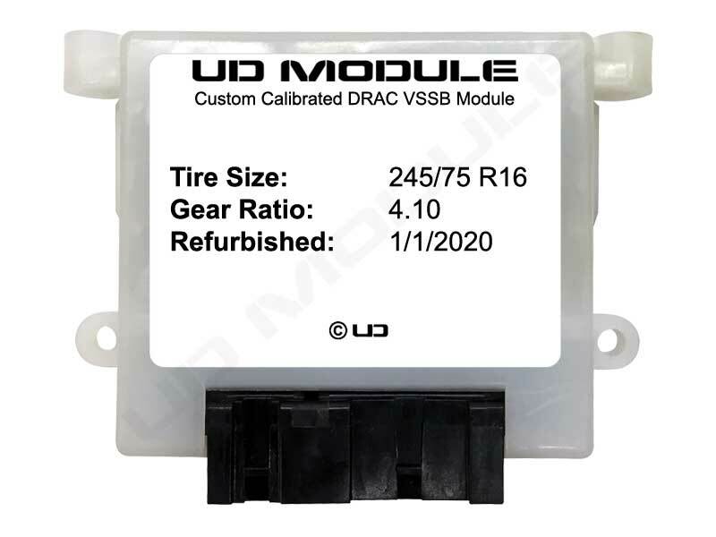 Custom DRAC Module VSSB Module Speedo Calibration By Gear Ratio