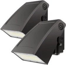 LED Wall Pack 40W: 5200Lm 5000K 0-90°Adjustable ETL Certified - 2PACK Wall Pack