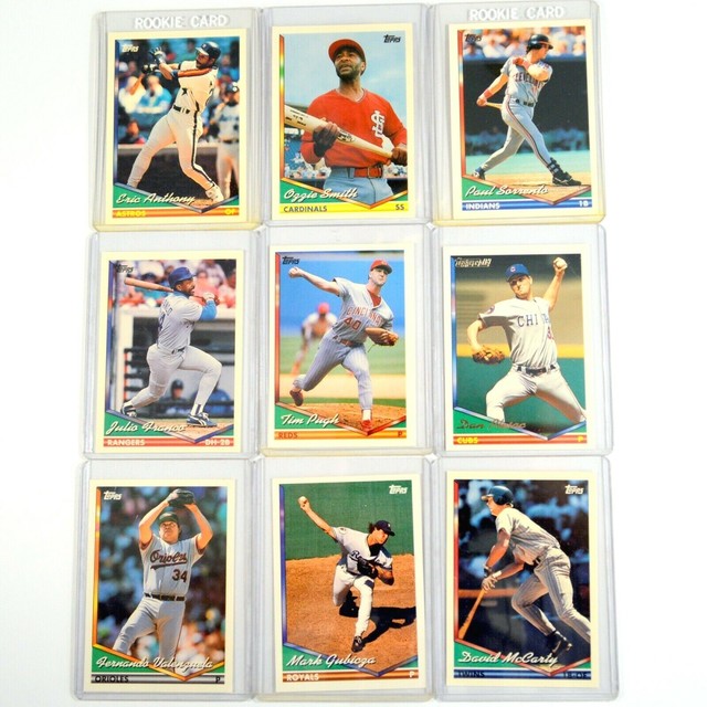 Lot of 9 Topps 1994 Baseball Cards eBay