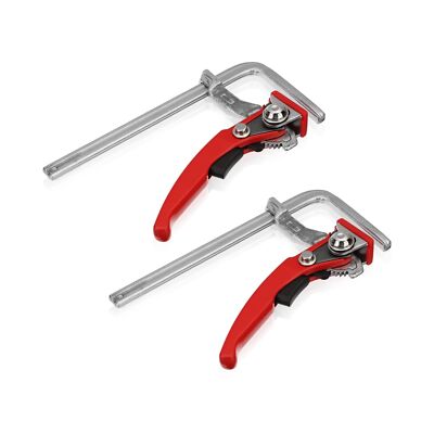 2024 Upgrade Ratcheting Table Clamp, Quick Track Saw Clamps Ratchet Guide Rai...