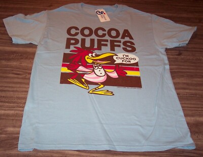 VINTAGE STYLE CUCKOO FOR COCOA PUFFS CEREAL T-Shirt MENS SMALL NEW