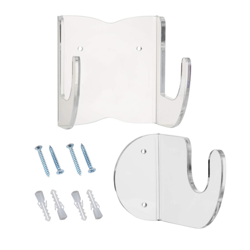 Guitar Bass Stand Hooks Wall Mount Clear Shelves Clothes Rack Hangers