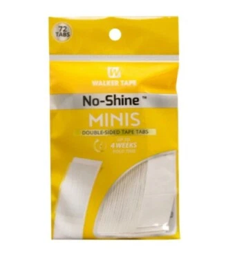 Walker Tape Mini No-Shine Tabs Wig Toupee Double Sided Hold 72-Tabs