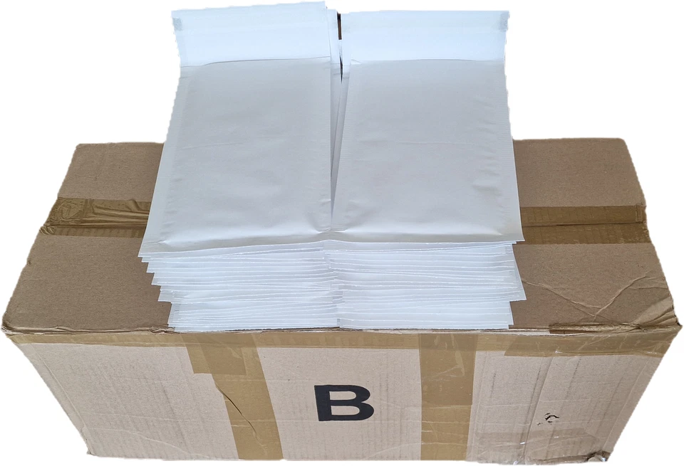 50 Enveloppes Bulles B 12 cm X 21 cm Pochettes Enveloppe Bulle Envellopes - Photo 1/1