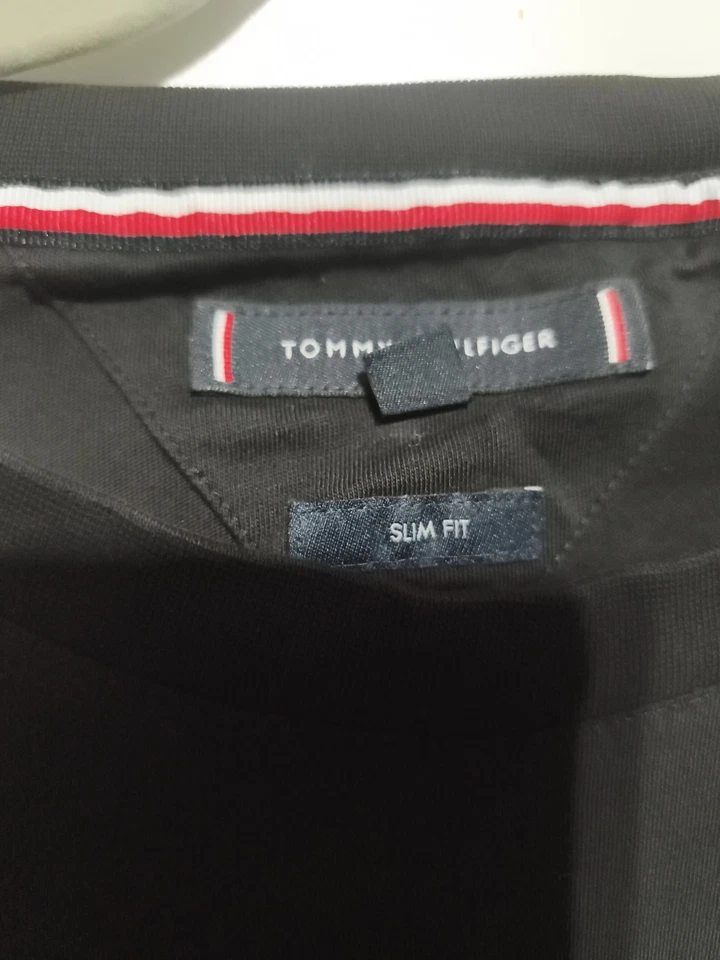 Tommy Hilfiger T-shirt Noir XL Superbe Etat - Photo 3/4