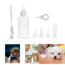 2 Sets Nurser Bottle for Dog Puppy Feeding Bottles Kitten Milk Feeder