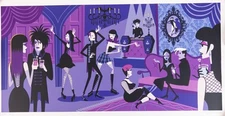 Josh Agle (SHAG) / ORIGINALART PRINT TITLED 'GOTH NIGHT" [Signed and Numbered]