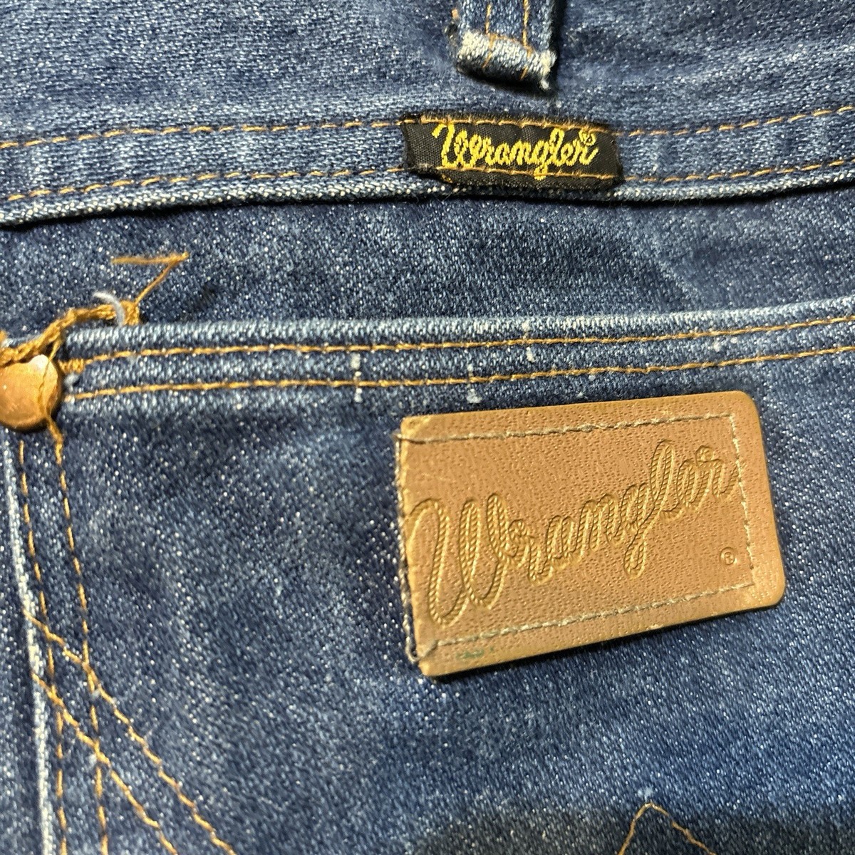 Vintage Wrangler Jeans Mens 33x32 (Fits 32x31) Cowboy Cut 13MWZ 