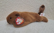 Ty Beanie Babies Bucky the Beaver Super RARE Canadian Double Tush Tag Error NWT