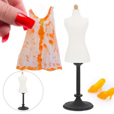 2 Pcs Dress Form Manikin Body Doll Mannequin Clothes Stand Display Dollhouse